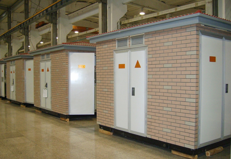 農村電網建設使用箱式變壓器<div   id=